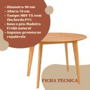 Ver imagem 5 de Kit Mesa Jantar para Cozinha 4 Cadeiras Lithi Estofadas Sofisticadas Móvel Moderno