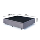 Ver imagem 2 de Cama Box Baú Viúva 128x188x42cm Suede com Pistão a Gás