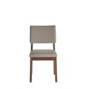 Ver imagem 2 de Cadeira Ella - Natural C/ Linho Mescla Cinza