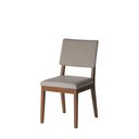 Ver imagem 1 de Cadeira Ella - Natural C/ Linho Mescla Cinza