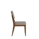 Ver imagem 4 de Cadeira Ella - Natural C/ Linho Mescla Cinza