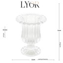 Ver imagem 3 de 2 Vasos de Vidro Decorativo Lyor Renaissance Pequenos 11x14,5cm para Flores Hall de Entrada