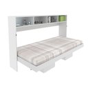 Ver imagem 1 de Cama Infantil/juvenil Multifuncional com Escrivaninha, Gaveta e Armários Cm8021 Branco - Tecno
