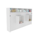 Ver imagem 2 de Cama Infantil/juvenil Multifuncional com Escrivaninha, Gaveta e Armários Cm8021 Branco - Tecno