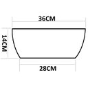Ver imagem 4 de Kit 2 Vasos Planta 35x15 Bacia Cuia Polietileno BGPLASTICOS V1435 AZUL ARARA 009