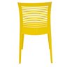 Kit 2 Cadeiras de Plástico Polipropileno com Encosto Horizontal Victória - Tramontina - Amarelo 9404 - 6