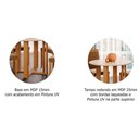 Ver imagem 4 de Mesa para Cozinha Flora + Tampo Madeirado 93cm Nature/Off White - Cimol