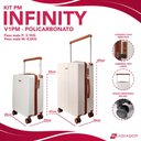 Ver imagem 7 de Conjunto Duas Malas de Viagem em Policarbonato com Frasqueira - Gladiador Infinity V1pmfrav1 Cor:lil