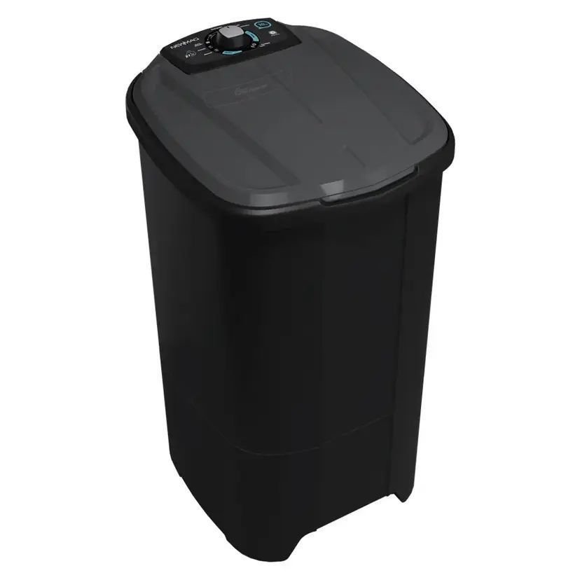 Ver imagem 1 de Tanquinho Lavadora Newmaq 10 Kg Semi Automática 9 Programas:preto/110