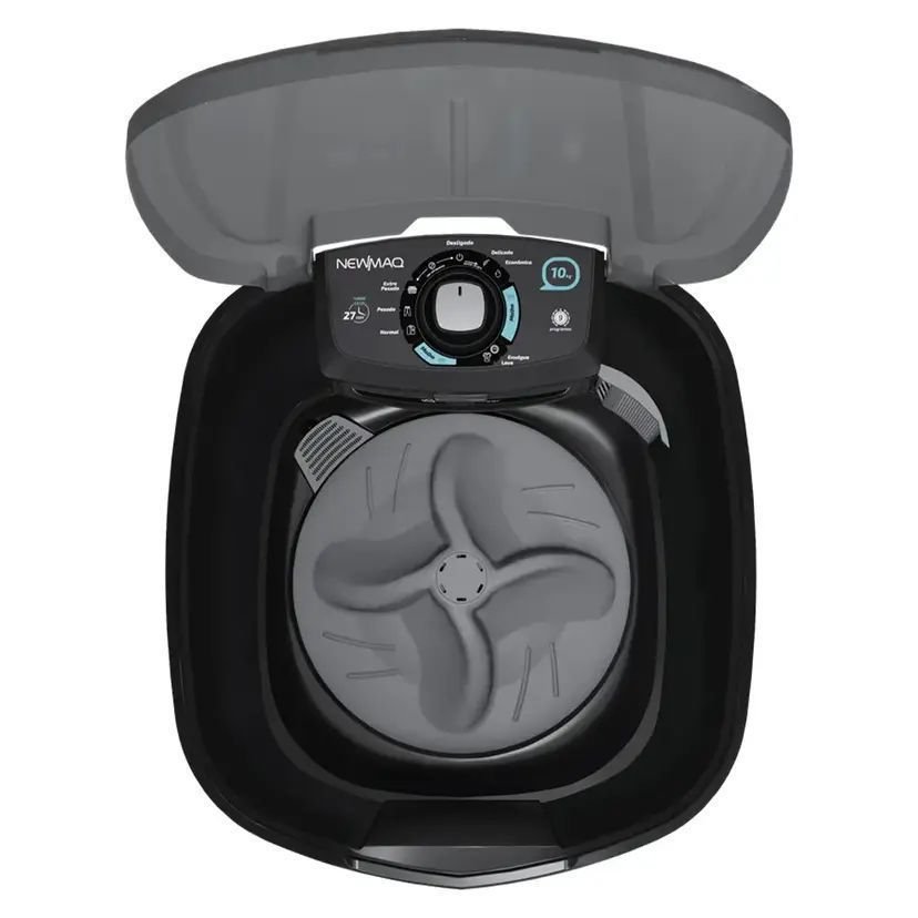 Tanquinho Lavadora Newmaq 10 Kg Semi Automática 9 Programas:preto/110 - 2