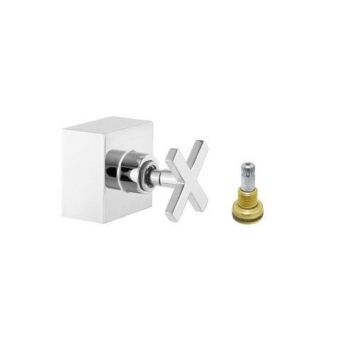 Acabamento para Registro Registro Geral 50mm Cromado Banheiro Cruzeta Metal Padrão Fabrimar 1.1/2" -