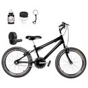 Ver imagem 1 de Bicicleta Aro 20 Aero + Kit Passeio e Acelerador Preta