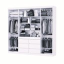 Ver imagem 3 de Guarda Roupa Imperio 6 Gavetas com Espelho Carioca Moveis Branco