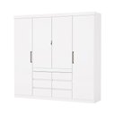 Ver imagem 2 de Guarda Roupa Imperio 6 Gavetas com Espelho Carioca Moveis Branco