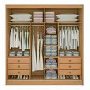 Ver imagem 3 de Guarda Roupa Cancun Ripado Cinamomo Off White