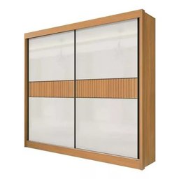 Guarda Roupa Cancun Ripado Cinamomo Off White - 1