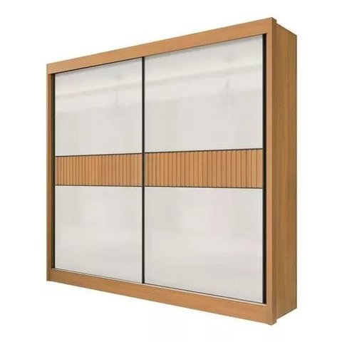 Guarda Roupa Cancun Ripado Cinamomo Off White