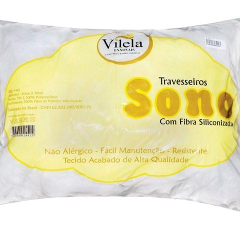 Travesseiro Sono 70x50 Cm 1 Peça 100% Polipropileno - Branco