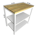 Ver imagem 6 de Sapateira Banco Strassis Design Sd-5003-50 Branco