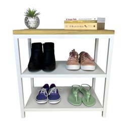 Sapateira Banco Strassis Design Sd-5003-50 Branco - 2