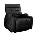 Ver imagem 1 de Poltrona Reclinável do Papai Automática com Usb e Porta Copos Cherokee Sintetico Preto Matrix