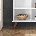 Ver imagem 2 de Nicho Organizador Retro Branco com 3 Gavetas Brancas 108 X 92,5cm - Fdecor