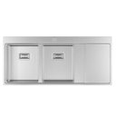 Ver imagem 2 de Cuba para Cozinha Retângular Dupla Wish Inox 116x52cm - Deca Deca Cubas Inox