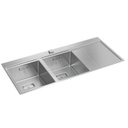 Ver imagem 1 de Cuba para Cozinha Retângular Dupla Wish Inox 116x52cm - Deca Deca Cubas Inox