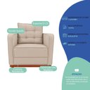 Ver imagem 6 de Kit Sofá 2 Lugares e 2 Poltronas Luxo Moderno Sala de Estar Samuel