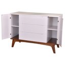 Ver imagem 5 de Cômoda Infantil 3 Gavetas 2 Portas Multimóveis CR40019 Branco Acetinado/Mel
