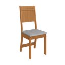 Ver imagem 5 de CONJUNTO DE SALA DE JANTAR PREDILLETA ATENAS 110 CM COM 4 CADEIRAS FREIJÓ/OFF-WHITE ASSENTO LINHO