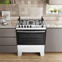 Ver imagem 2 de Fogão 5 Bocas Atlas Agile Up Automático Mesa Inox Branco Bivolt
