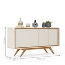 Ver imagem 2 de Buffet Maya para Sala 4 Portas Off White