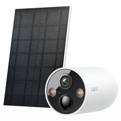 Câmera de Segurança Wi-Fi Tp-Link Tapo C425 Kit Outdoor 2k Qhd Painel Solar Bateria Visão Noturna Co