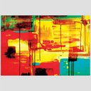 Ver imagem 2 de Quadro Abstrato Ii Tela No Chassi 120X80Cm