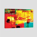 Ver imagem 1 de Quadro Abstrato Ii Tela No Chassi 120X80Cm