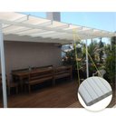 Ver imagem 2 de Kit Policarbonato Branco Refleivo 6mm 8,00m X 6,00m - Perfis Naturais