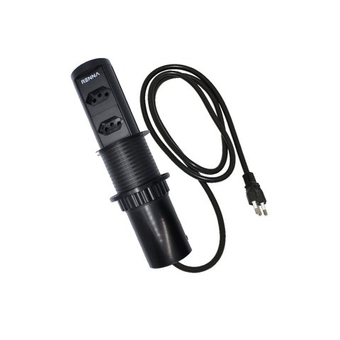 Torre Tomada Automática Moveis Embutir Retrátil C/ 2 Tomadas