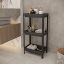 Ver imagem 5 de Estante Geo Multiuso Organizador Compacto 3 Prateleiras 76cm - Preto
