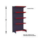 Ver imagem 3 de Gondola Centro 170 Amapa Flex Kit 8 Metros 2 Ponta Preto PE V - Amapá