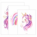 Ver imagem 3 de Kit 3 Quadro Decorativo Unicórnio Infantil Menina Quarto Qualidade Premium 40x28cm