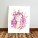 Ver imagem 4 de Kit 3 Quadro Decorativo Unicórnio Infantil Menina Quarto Qualidade Premium 40x28cm