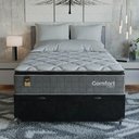 Ver mais imagens de Cama Box Baú Casal Colchão Comfort Class Pillow Top 138x188 Cinza/suede Preto