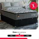 Ver imagem 5 de Cama Box Baú Casal Colchão Comfort Class Pillow Top 138x188 Cinza/suede Preto