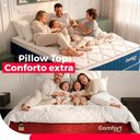 Ver imagem 2 de Cama Box Baú Casal Colchão Comfort Class Pillow Top 138x188 Cinza/suede Preto