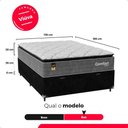 Ver imagem 4 de Cama Box Baú Casal Colchão Comfort Class Pillow Top 138x188 Cinza/suede Preto