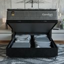 Ver imagem 6 de Cama Box Baú Casal Colchão Comfort Class Pillow Top 138x188 Cinza/suede Preto