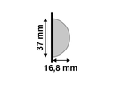 Ver imagem 4 de Meia Curva 599 Branco de Poliest 3,7cm Santa Luzia (cx 6br)