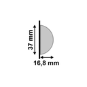 Ver imagem 4 de Meia Curva 599 Branco de Poliest 3,7cm Santa Luzia (cx 6br)