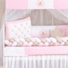KIT DE BERÇO URSINHO PRINCIPE E PRINCESA11 PECAS KIT AMERICANO DE BERÇO TRANÇA PARA BEBE COM EDREDOM - 2